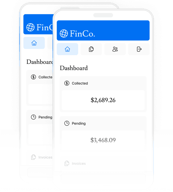 Screenshot of the dashborard project mobile version